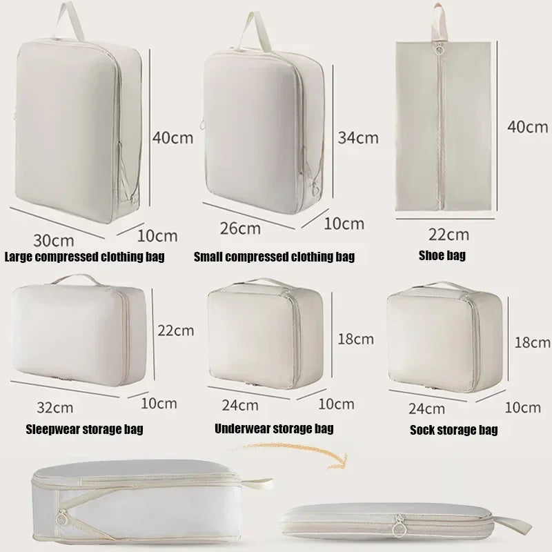 6-Piece Travel Packing Organizer Set