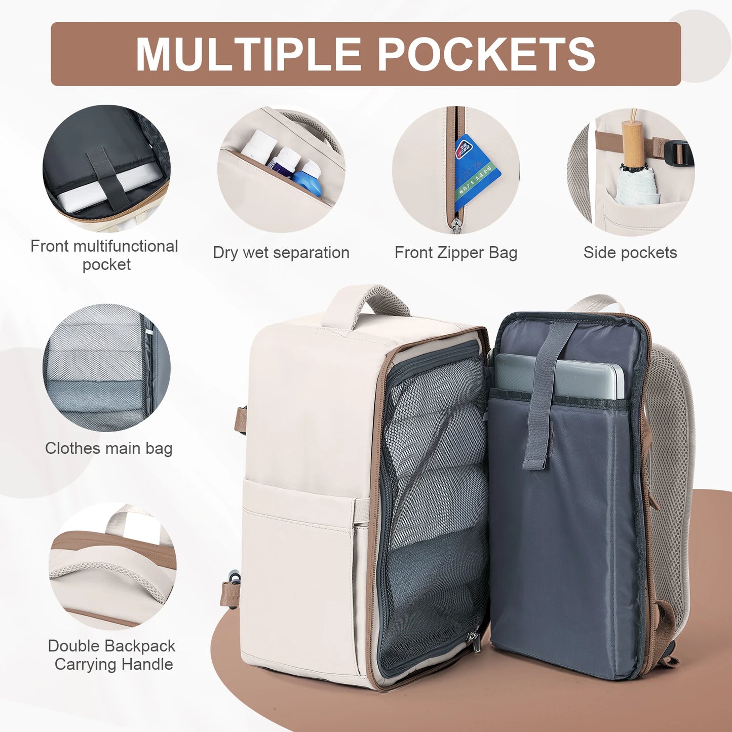 Flight-Approved Travel Laptop Backpack