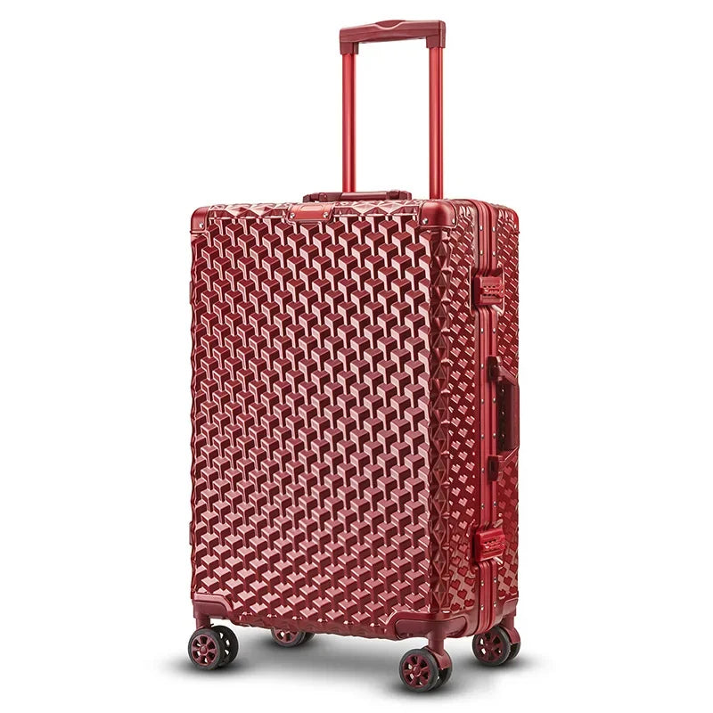 Aluminum Frame Travel Suitcase with Password Lock