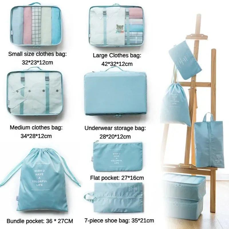 7-Piece Travel Organizer Packing Cubes