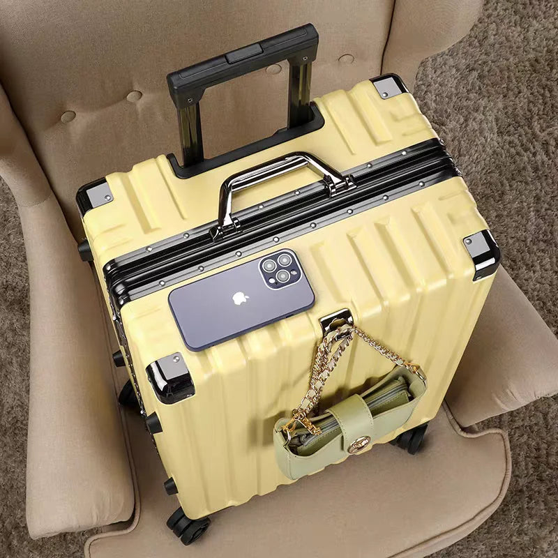 Aluminum Frame Hard Shell Trolley Suitcase
