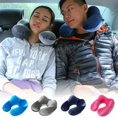 U-Shape Inflatable Travel Neck Pillow