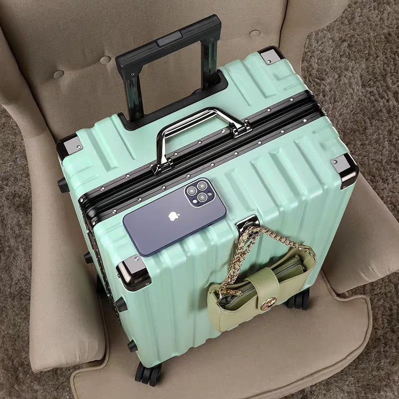 Aluminum Frame Hard Shell Trolley Suitcase