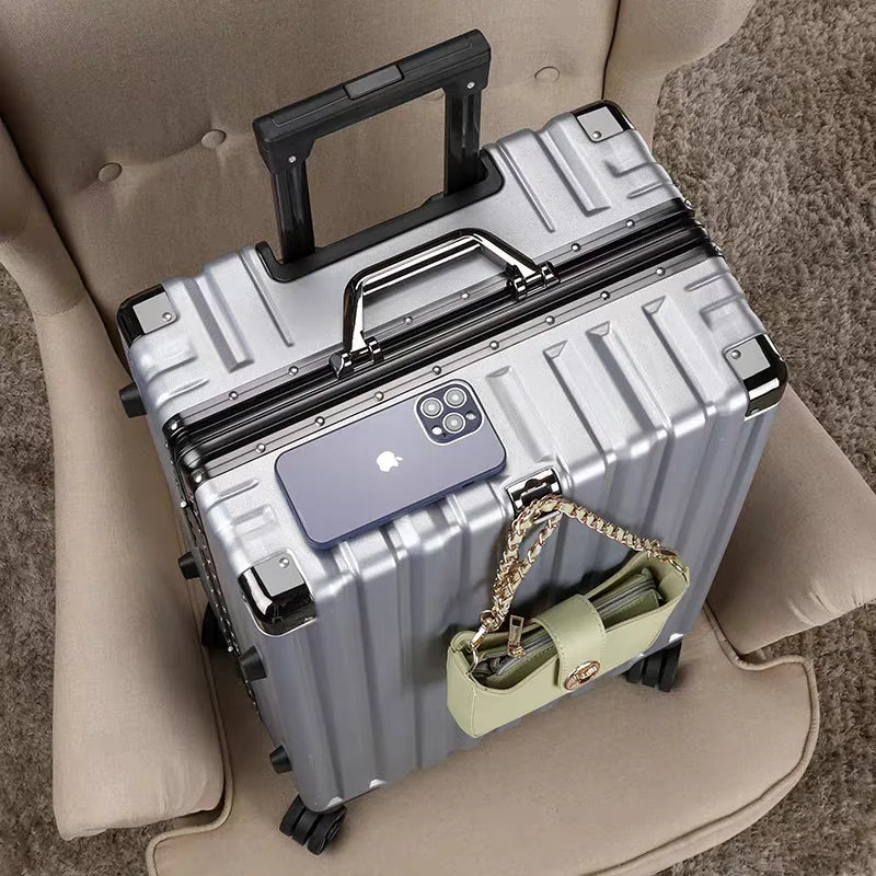 Aluminum Frame Hard Shell Trolley Suitcase