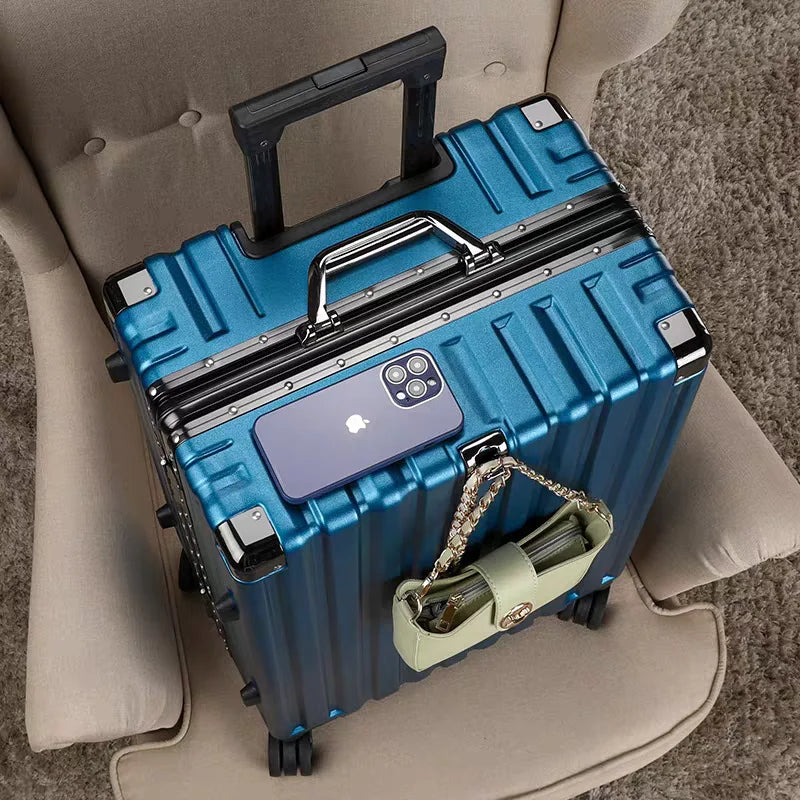 Aluminum Frame Hard Shell Trolley Suitcase