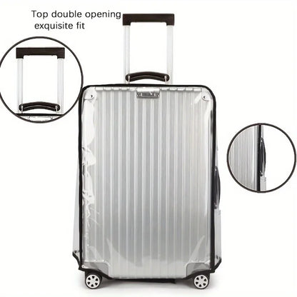 3-Piece Transparent Luggage Cover Set