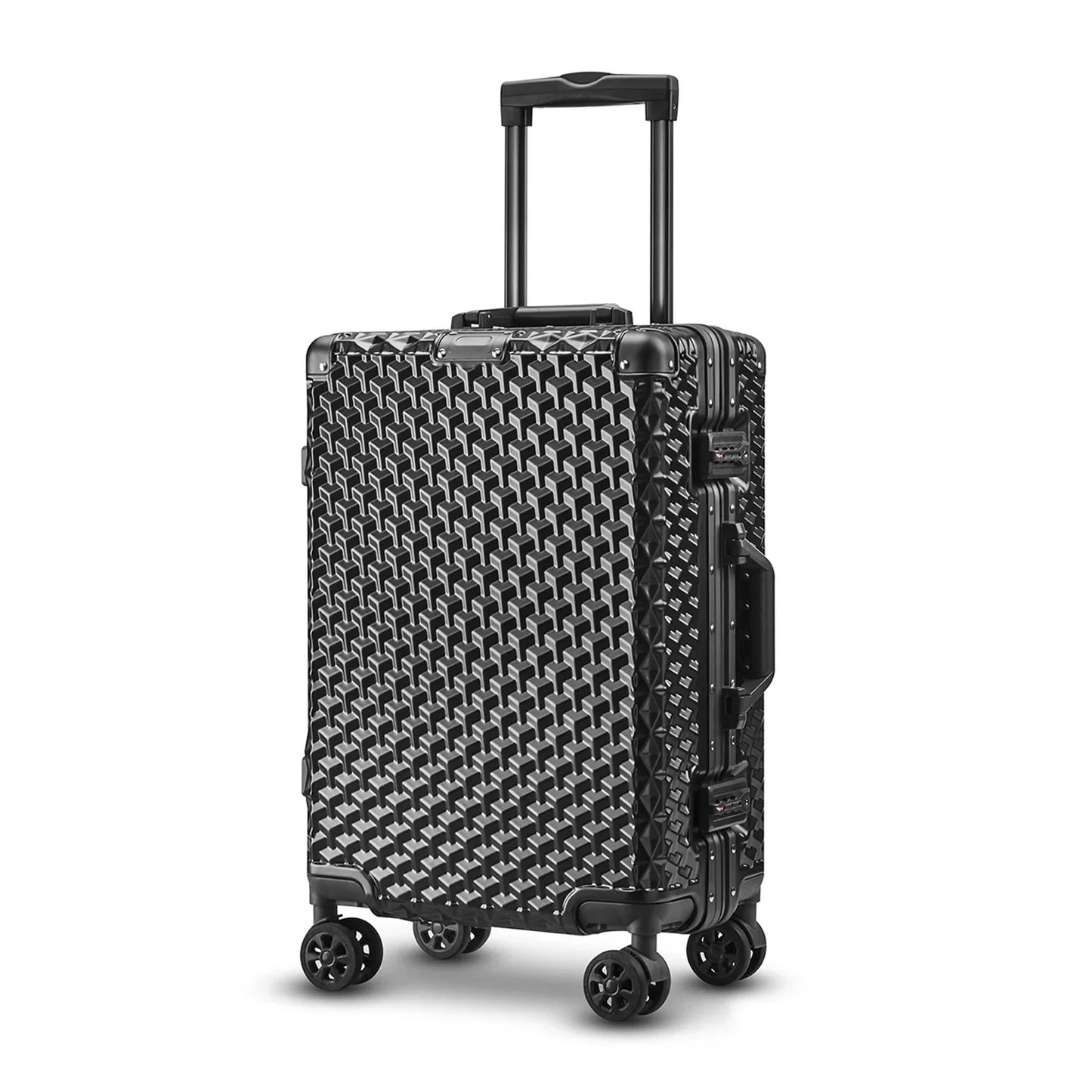 Aluminum Frame Travel Suitcase with Password Lock