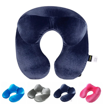 U-Shape Inflatable Travel Neck Pillow