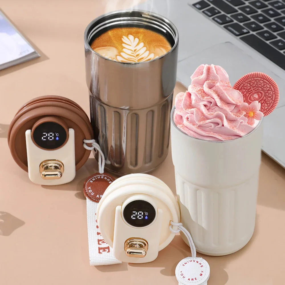 Smart LED Temperature Display Thermos Bottle