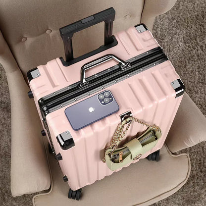 Aluminum Frame Hard Shell Trolley Suitcase