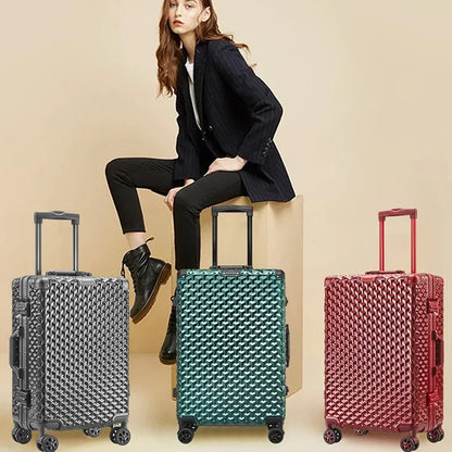 Aluminum Frame Travel Suitcase with Password Lock