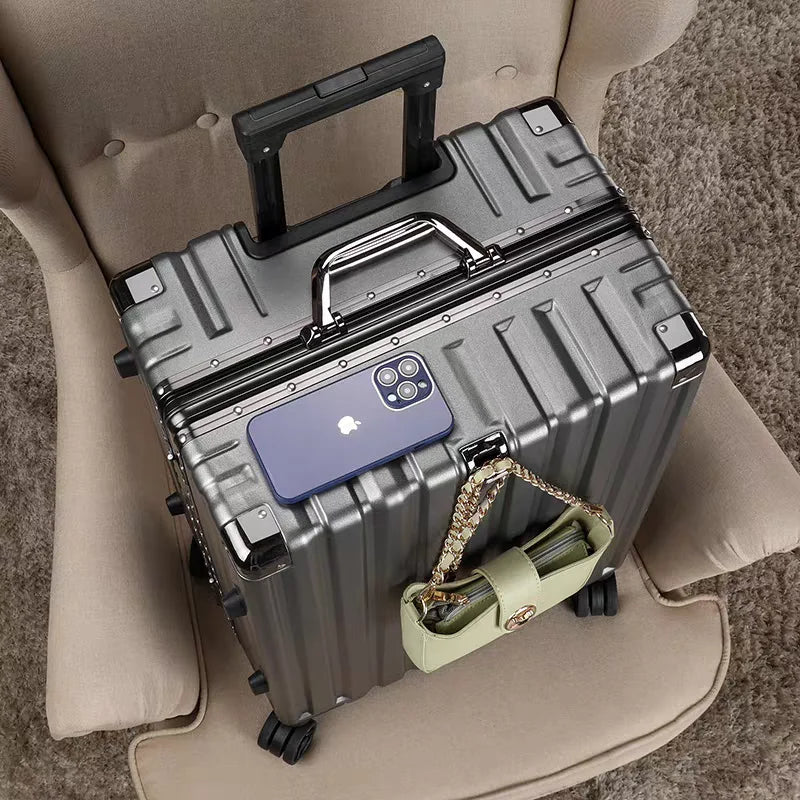 Aluminum Frame Hard Shell Trolley Suitcase