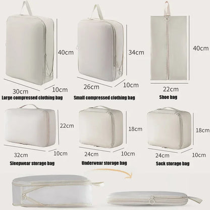 6-Piece Travel Packing Organizer Set