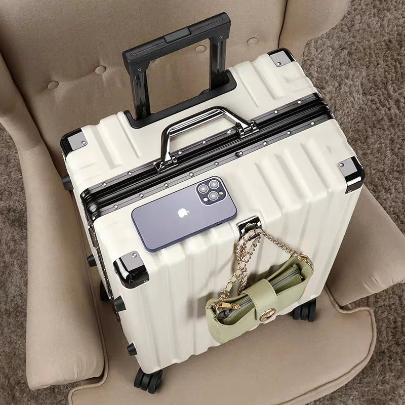 Aluminum Frame Hard Shell Trolley Suitcase