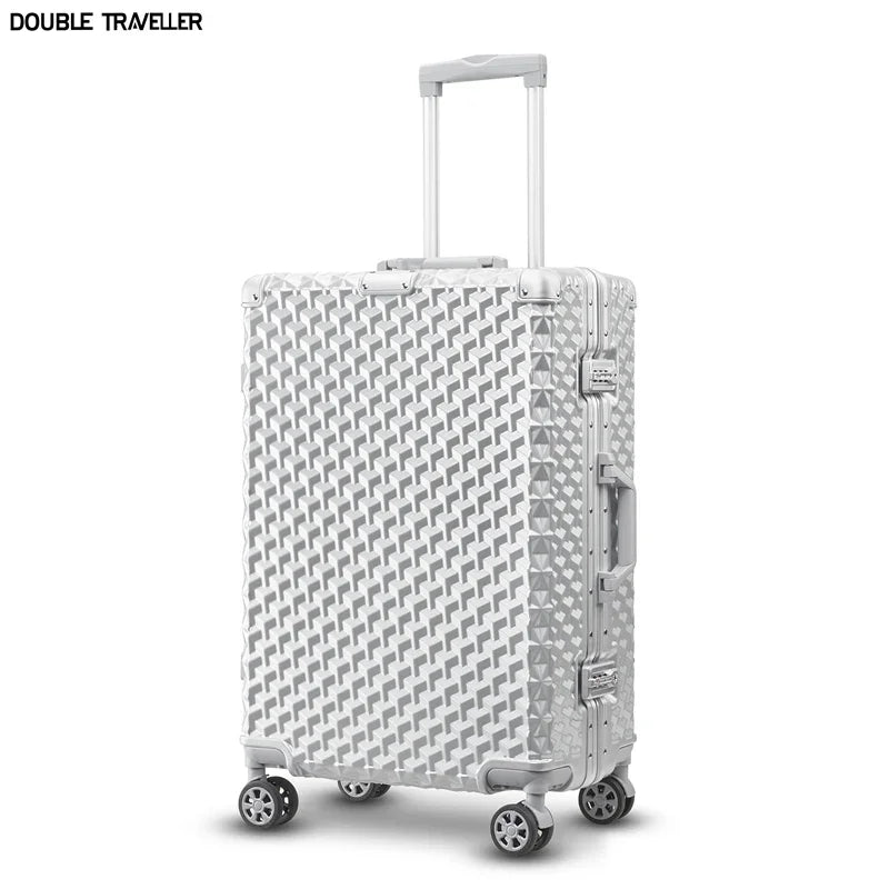 Aluminum Frame Travel Suitcase with Password Lock